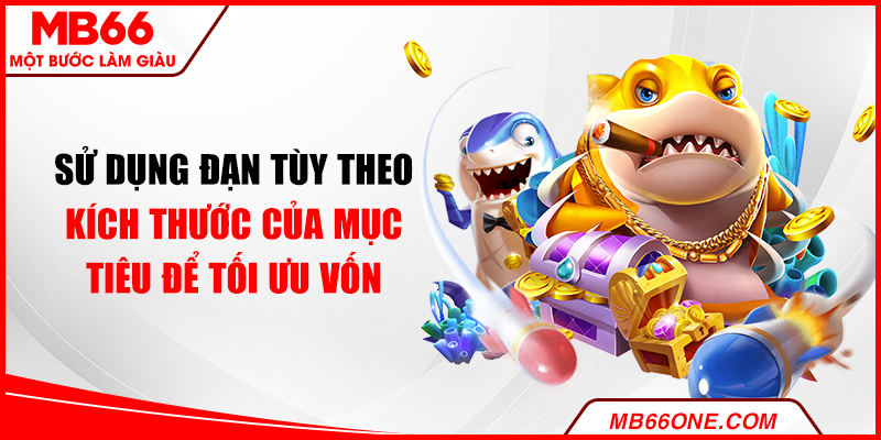 Sử dụng đạn tùy theo kích thước của mục tiêu để tối ưu vốn
